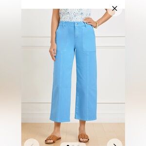 Talbot Wide Leg Crop jeans Lakeside Blue Size 0P